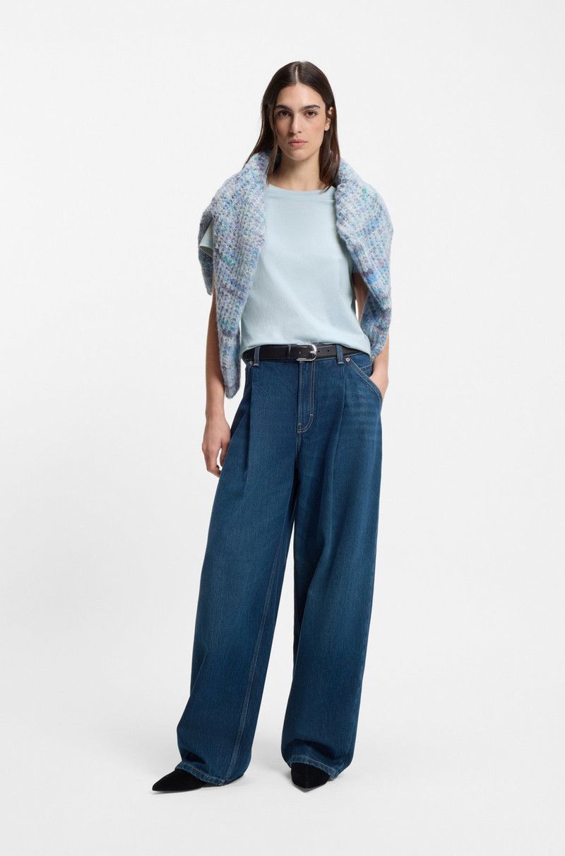 BOSS LOGO-DETAIL T-SHIRT IN COTTON JERSEY outlook