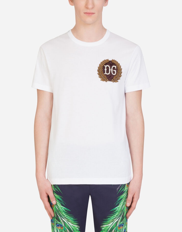 Cotton t-shirt with DG patch - 1