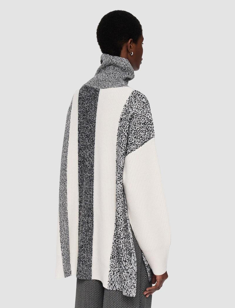 Joseph Bold Stripes High Neck Jumper 4