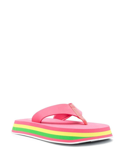 MSGM thong-strap chunky flip flops outlook
