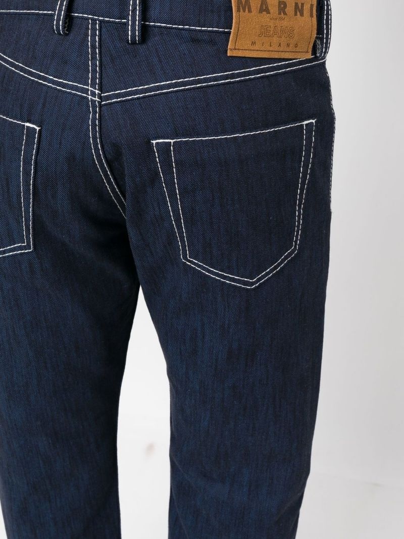 mid-rise straight-leg jeans - 5
