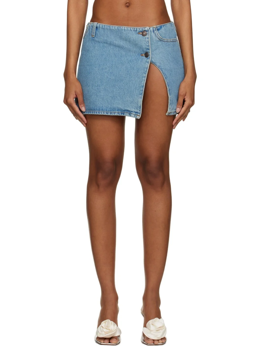 Blue Ultra Denim Miniskirt - 1