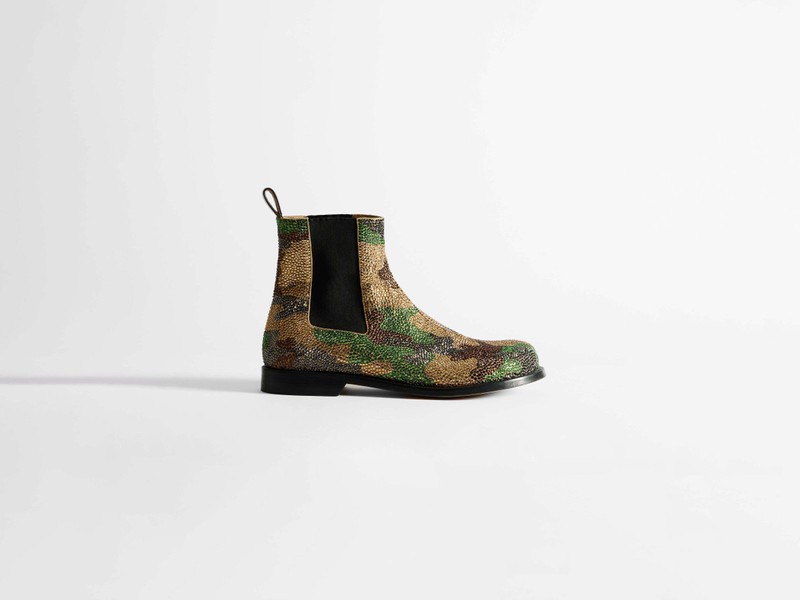 MENS CHELSEA LOAFER BOOT IN MILITARY GREEN - 1