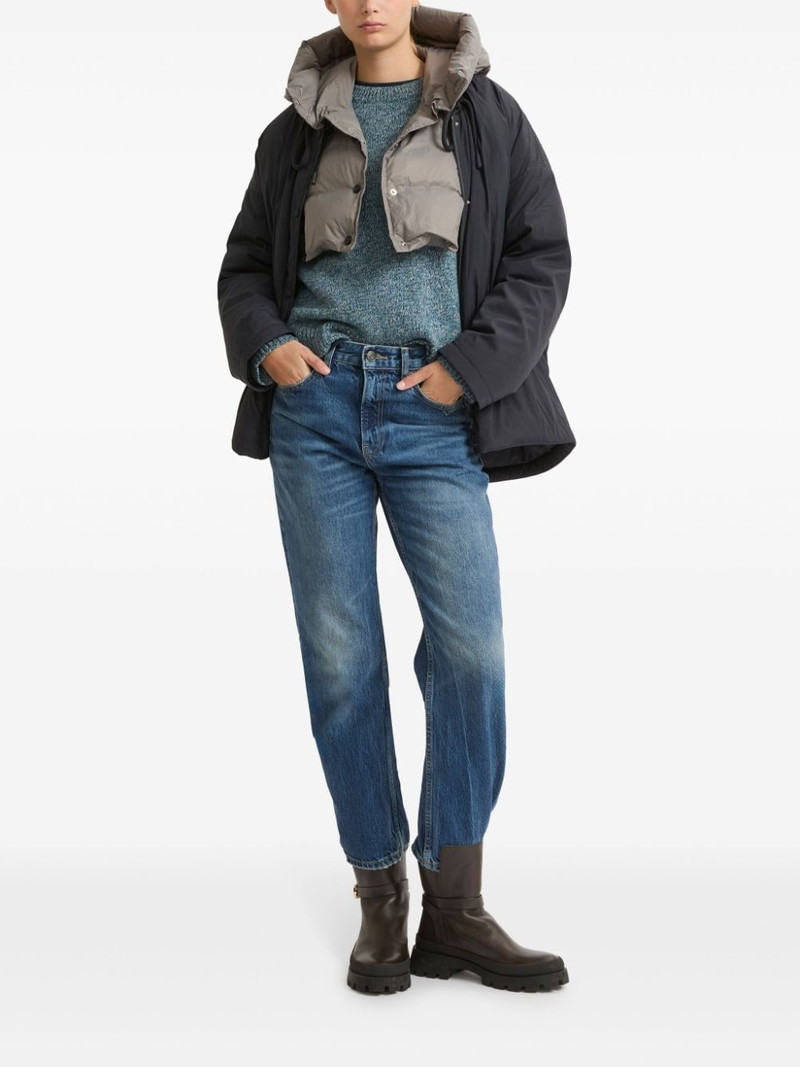 Yves Salomon drawstring-neck down jacket outlook