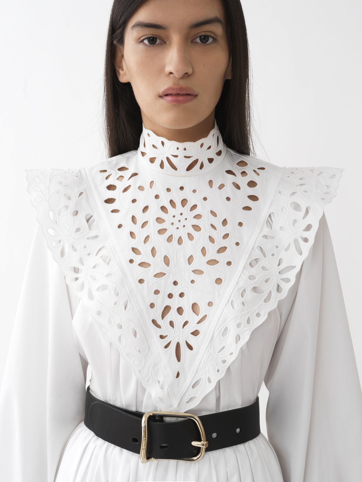 HIGH-NECK BLOUSE - 2