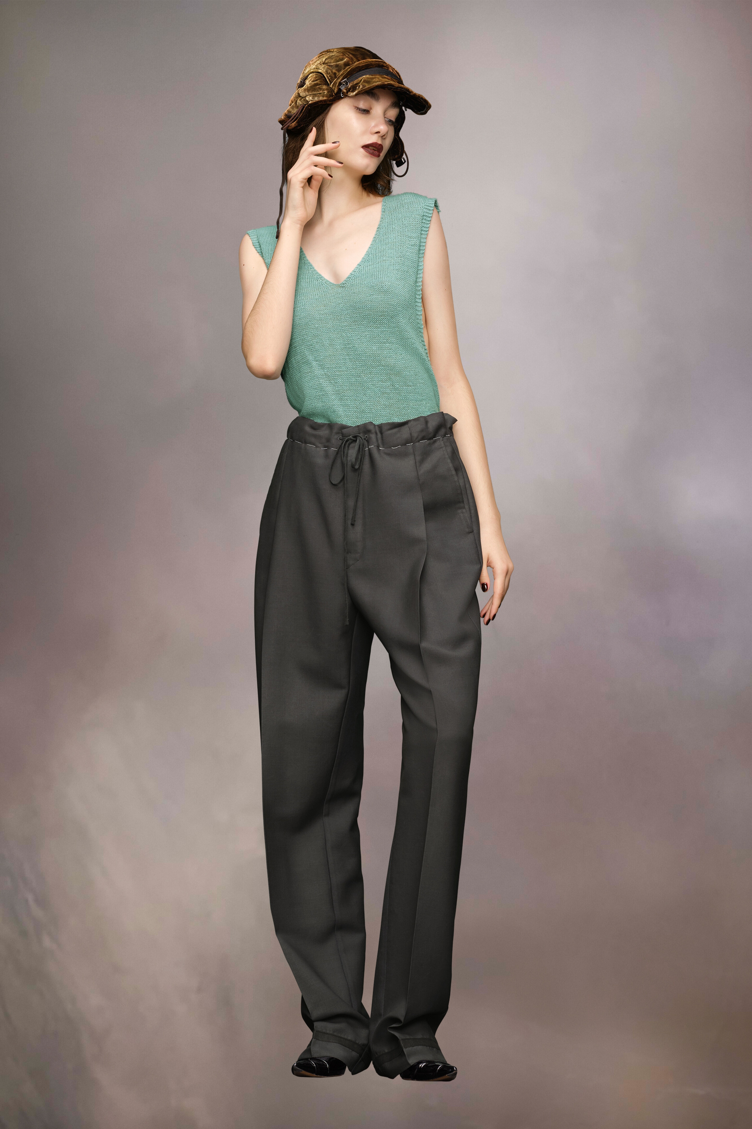 Gardening hemp knit vest - 3