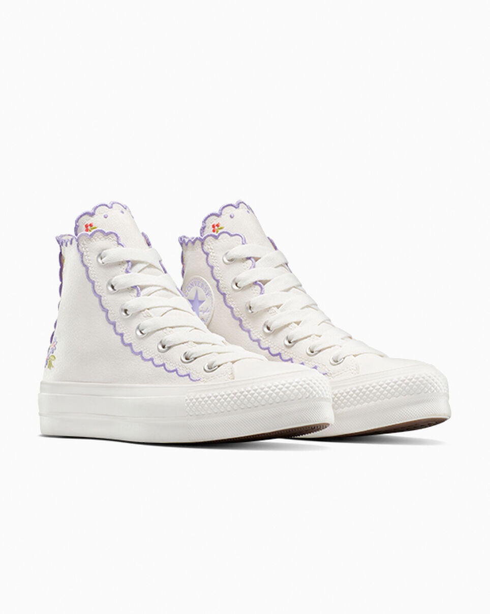 Chuck Taylor All Star Lift Platform Embroidered Flowers - 5