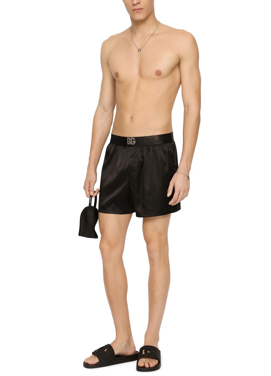Silk shorts and sleep mask - 4