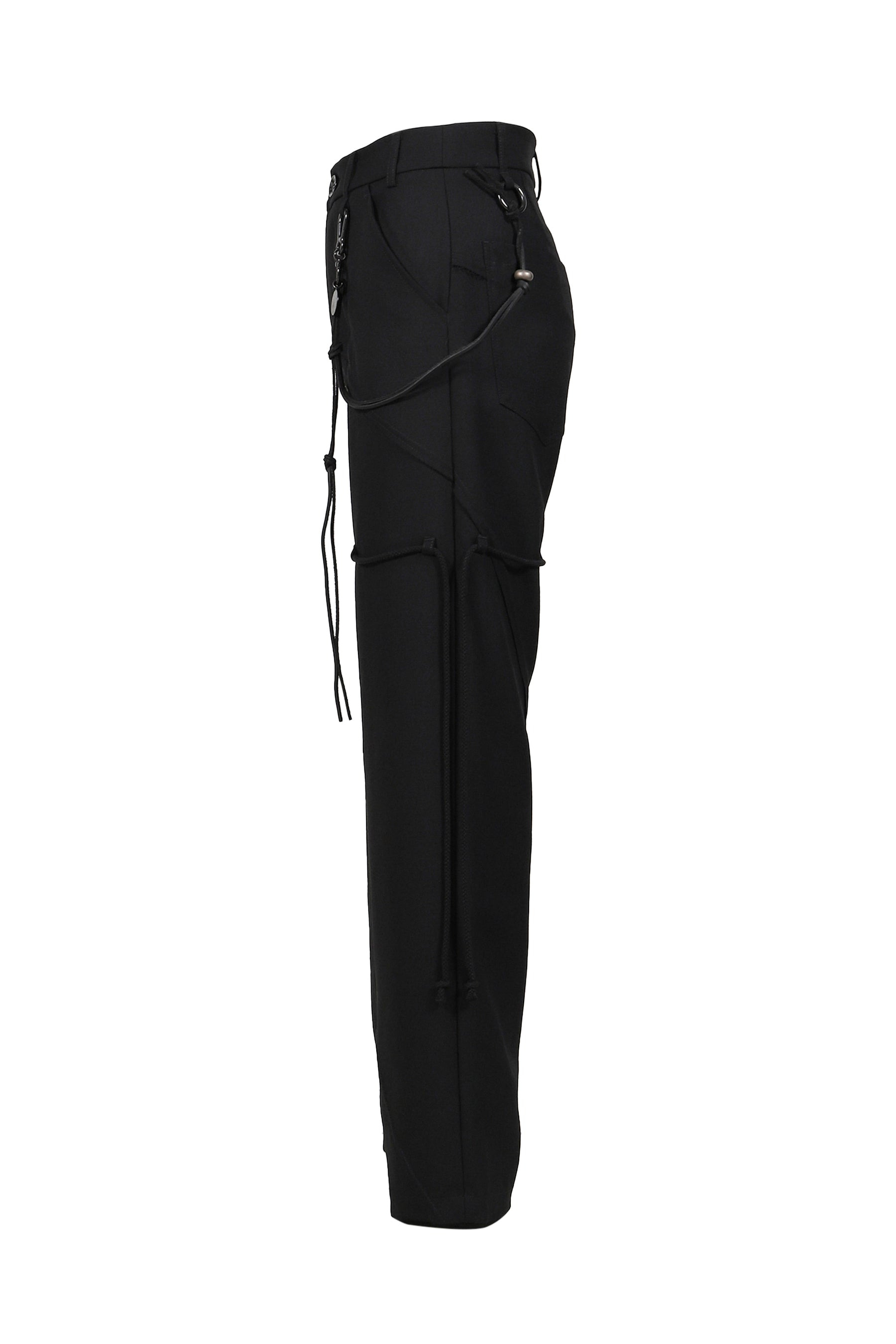 "SLASH" DRESS PANT / BLK - 7