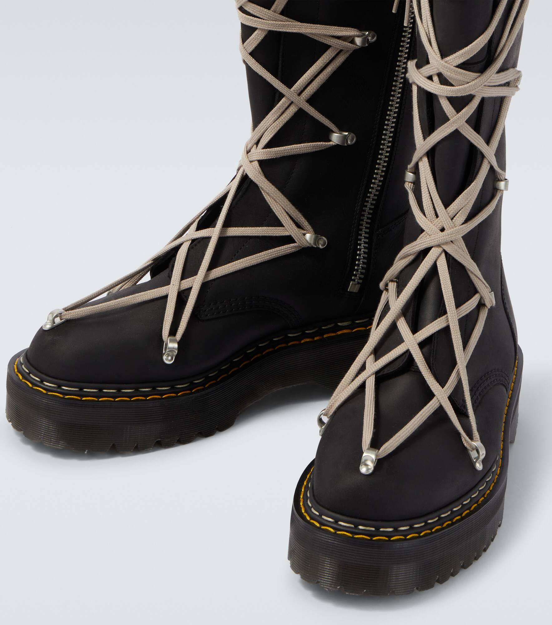 x Dr. Martens 1B60 Quad Sole Pentalace knee-high boots - 3