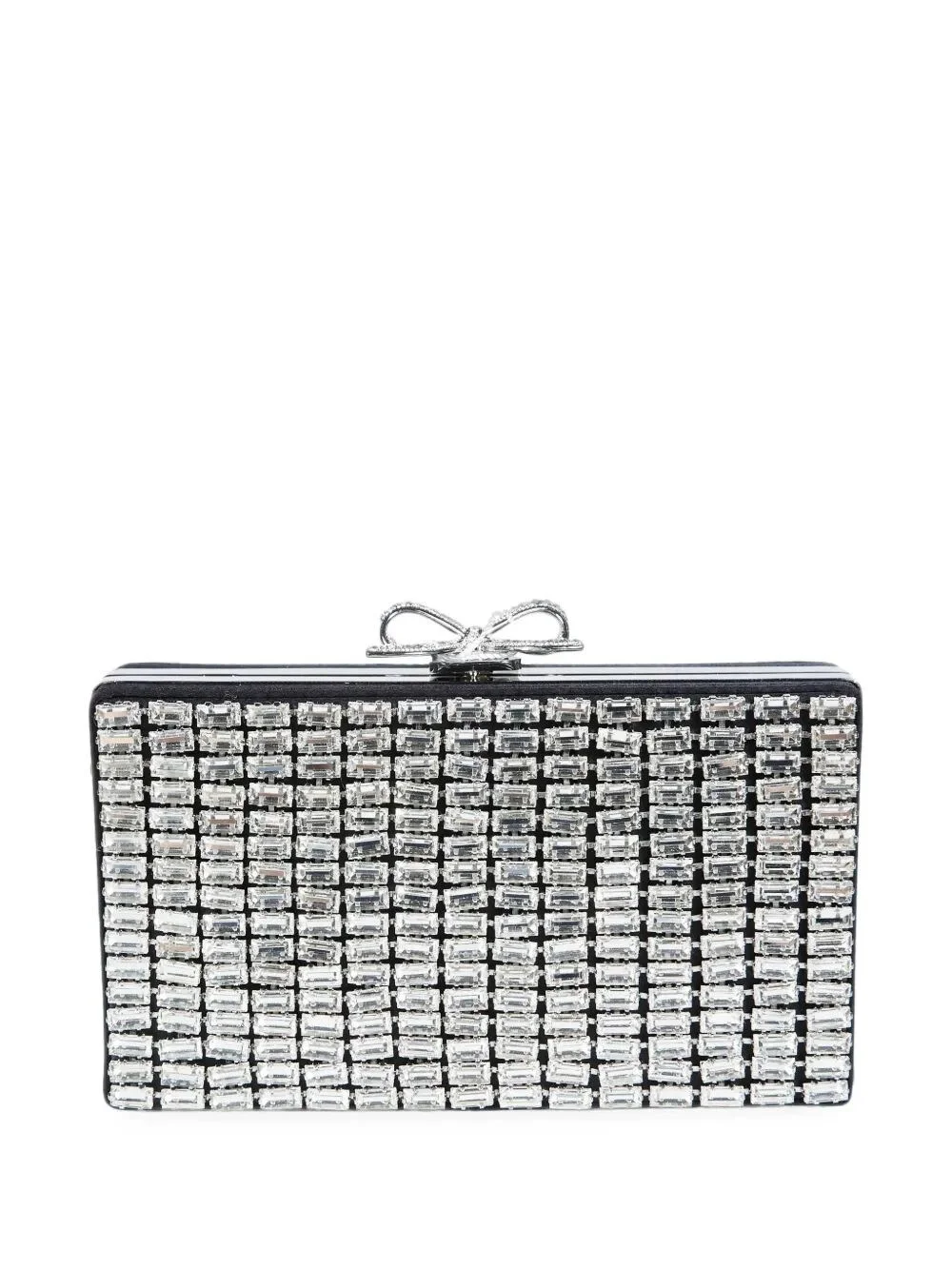 Clutch Bag Metallic Bow Detail - 1