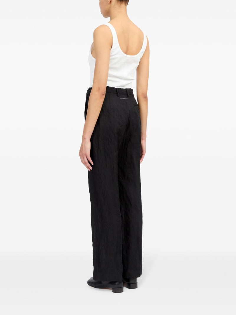 single-stitch logo flared trousers 5