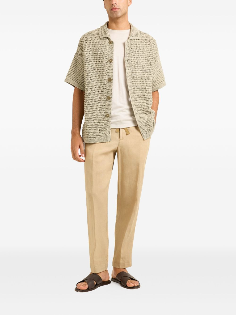 Thomas textured-knit short-sleeve shirt - 2
