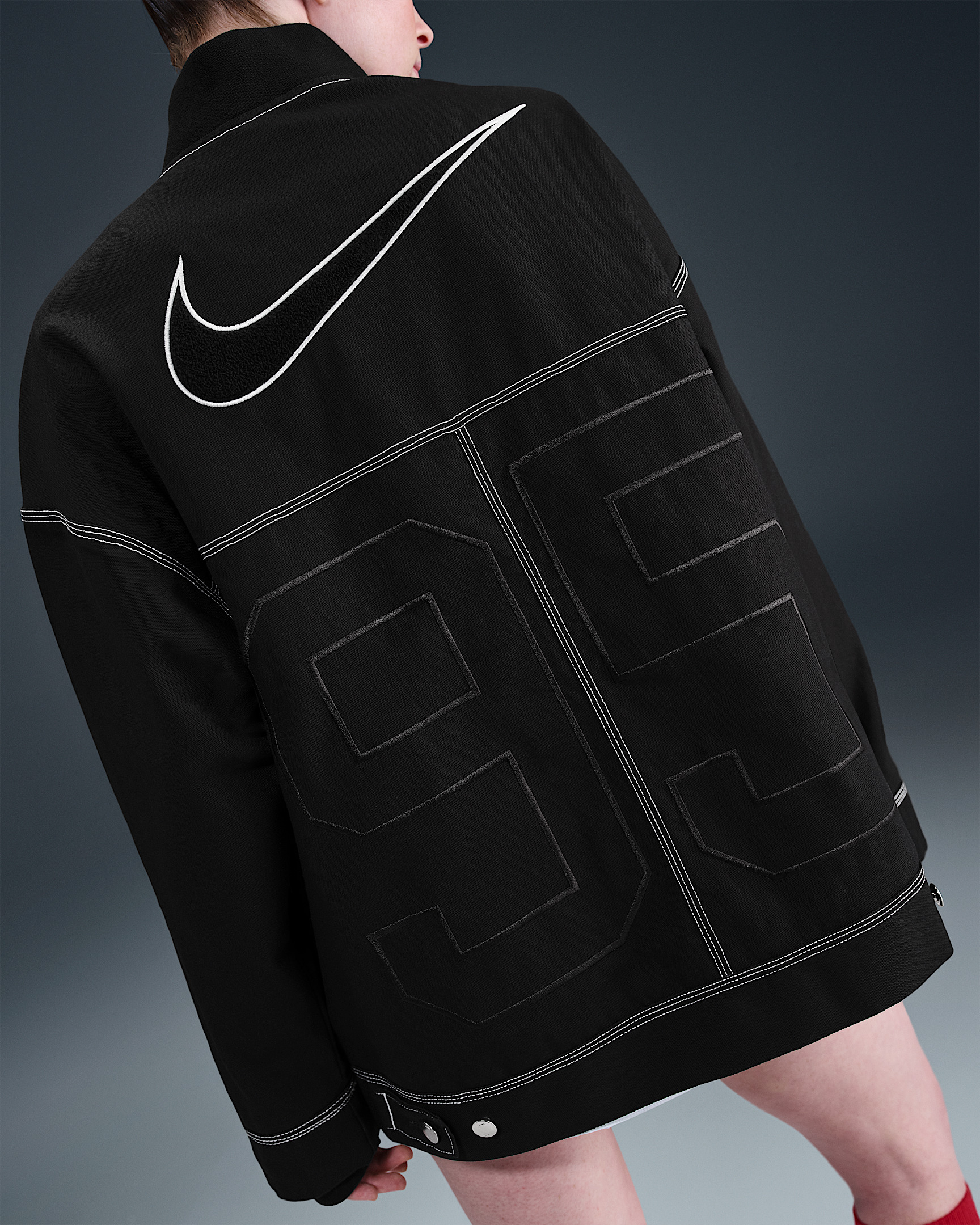 Nike Sportswear Women's Oversized Graphic Cargo Jacket - 2