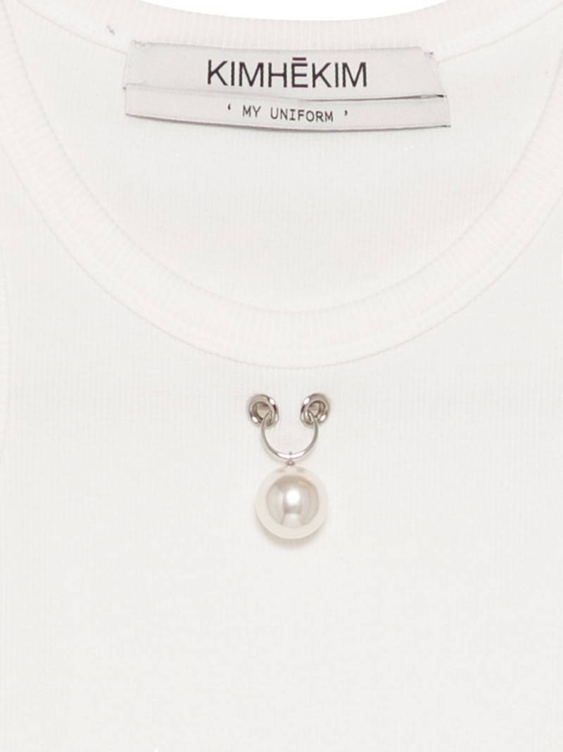 faux-pearl embellished vest 3