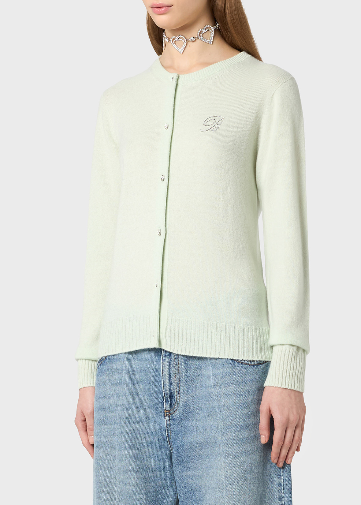 CASHMERE CARDIGAN WITH JEWEL BUTTONS - 5