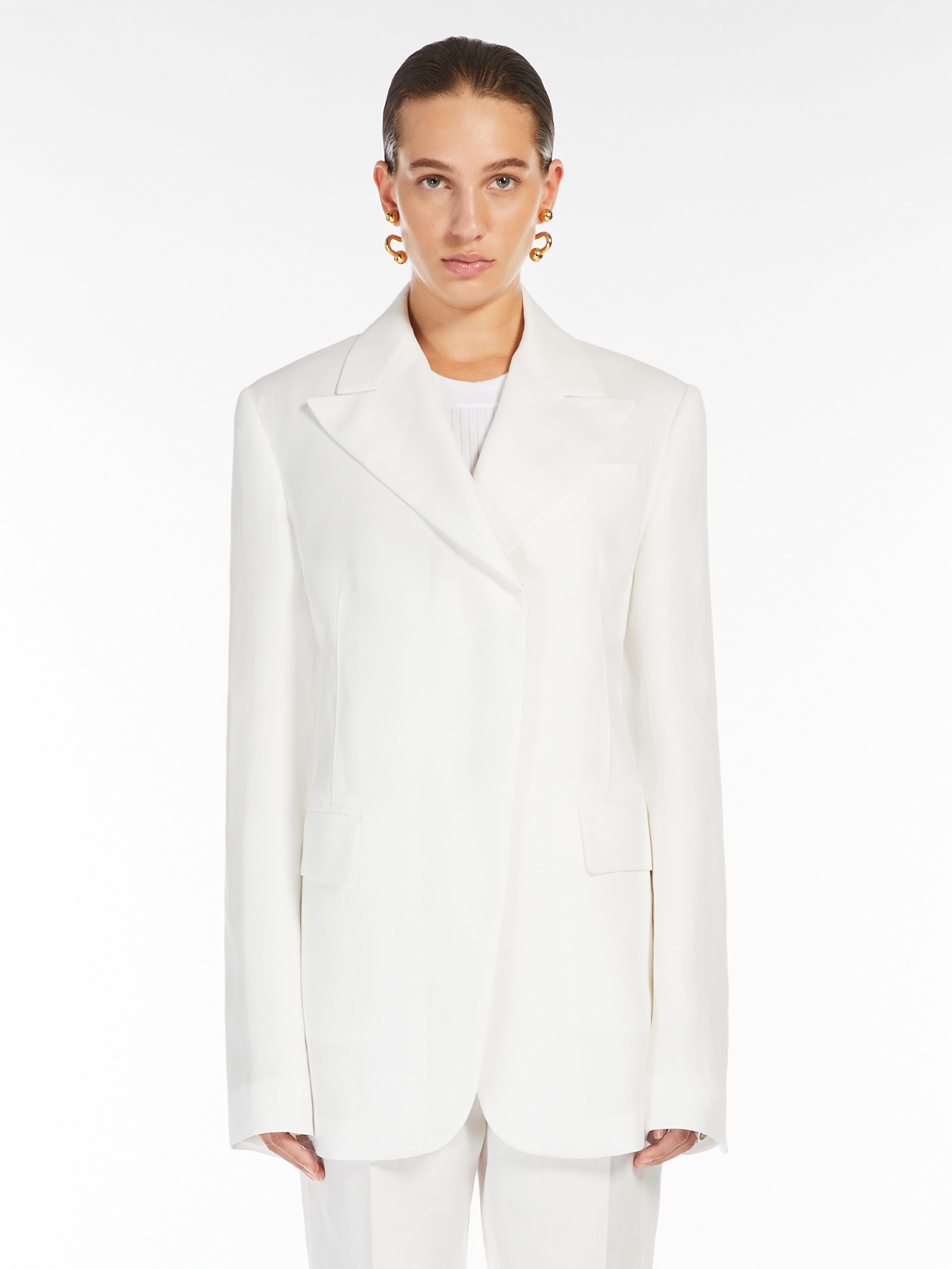 CERA Linen and viscose twill blazer - 3