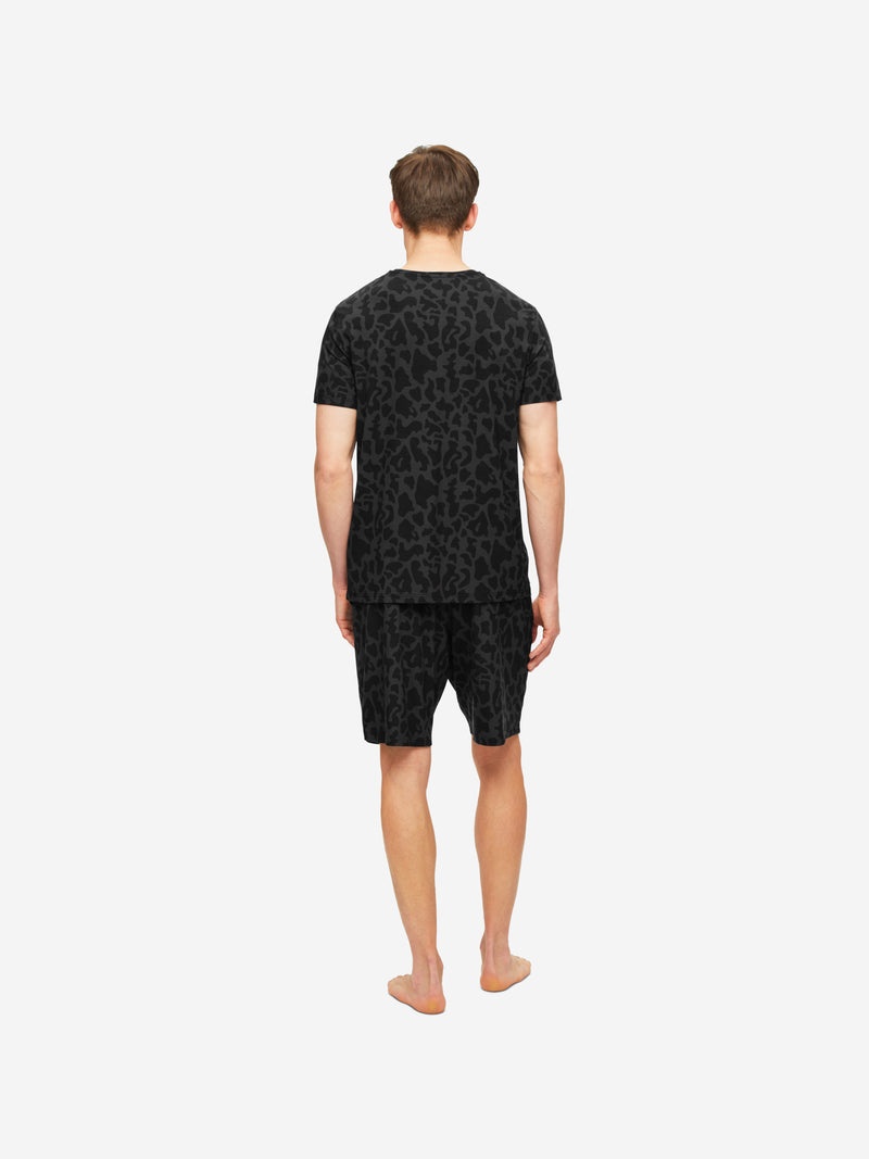 Men's T-Shirt London 7 Micro Modal Stretch Black - 4