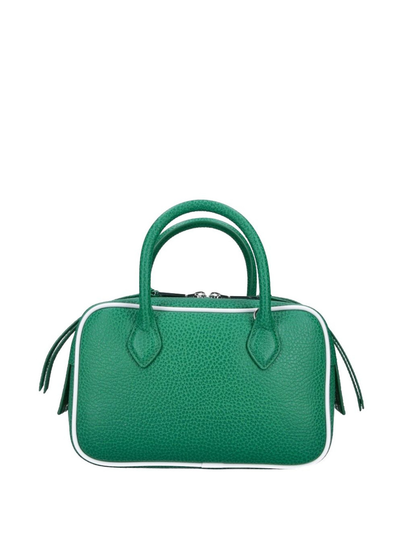 LACOSTE logo-print pebbled tote bag outlook