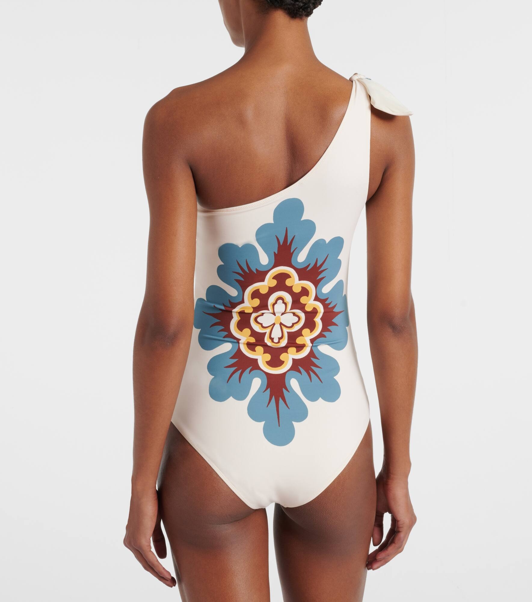 Goddess printed one-shoulder swimsuit - 3