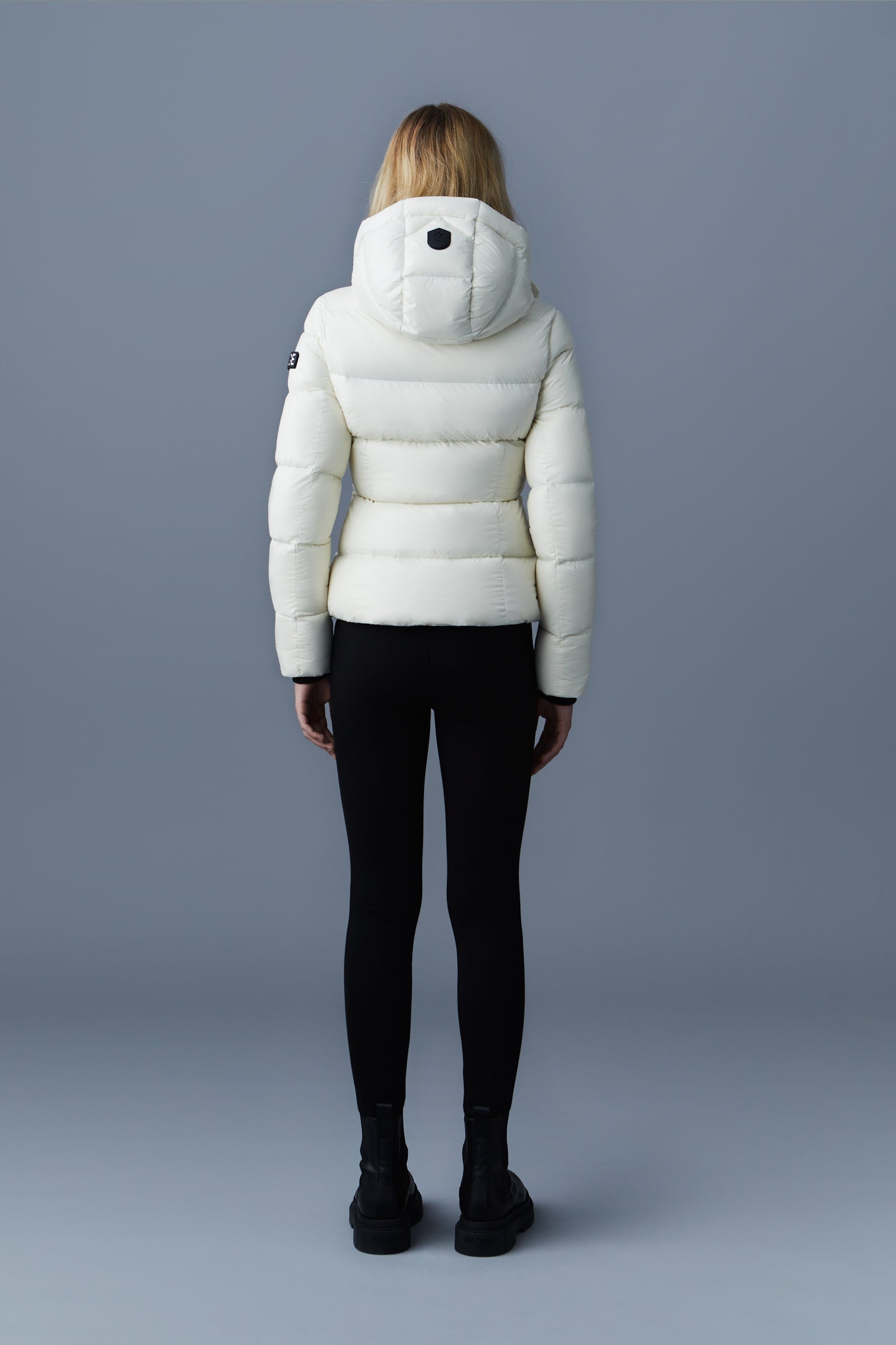 MADALYN lustrous light down jacket with hood for ladies - 4