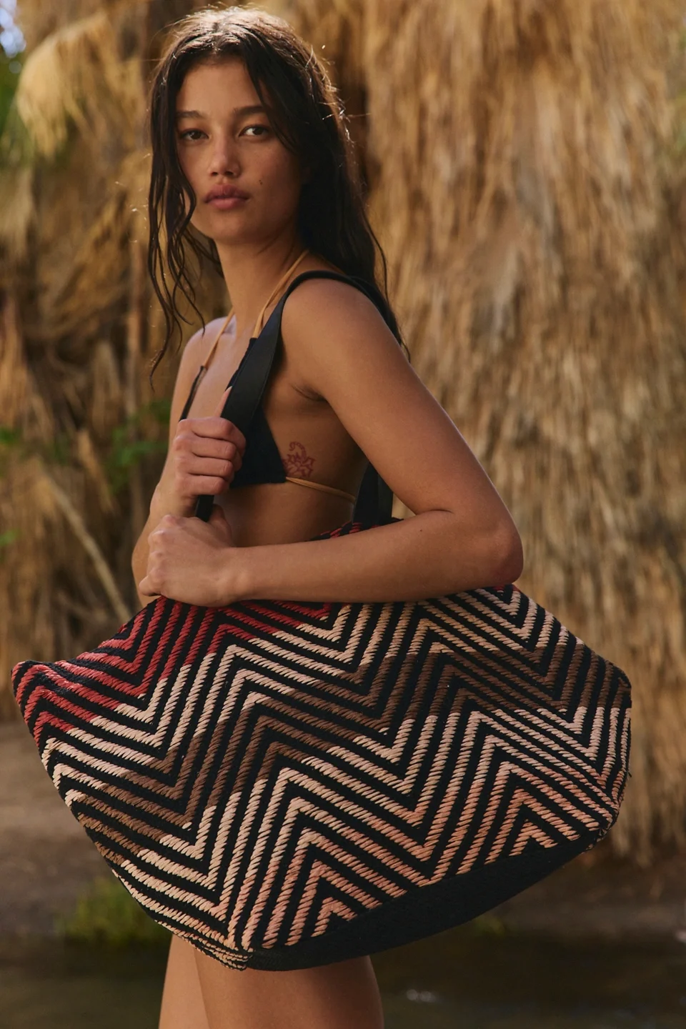 Beach Day Chevron Tote - 1