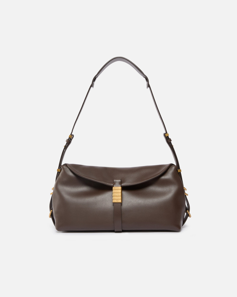 MEDIUM LEATHER SADDLE BAG SHOULDER BAG 1