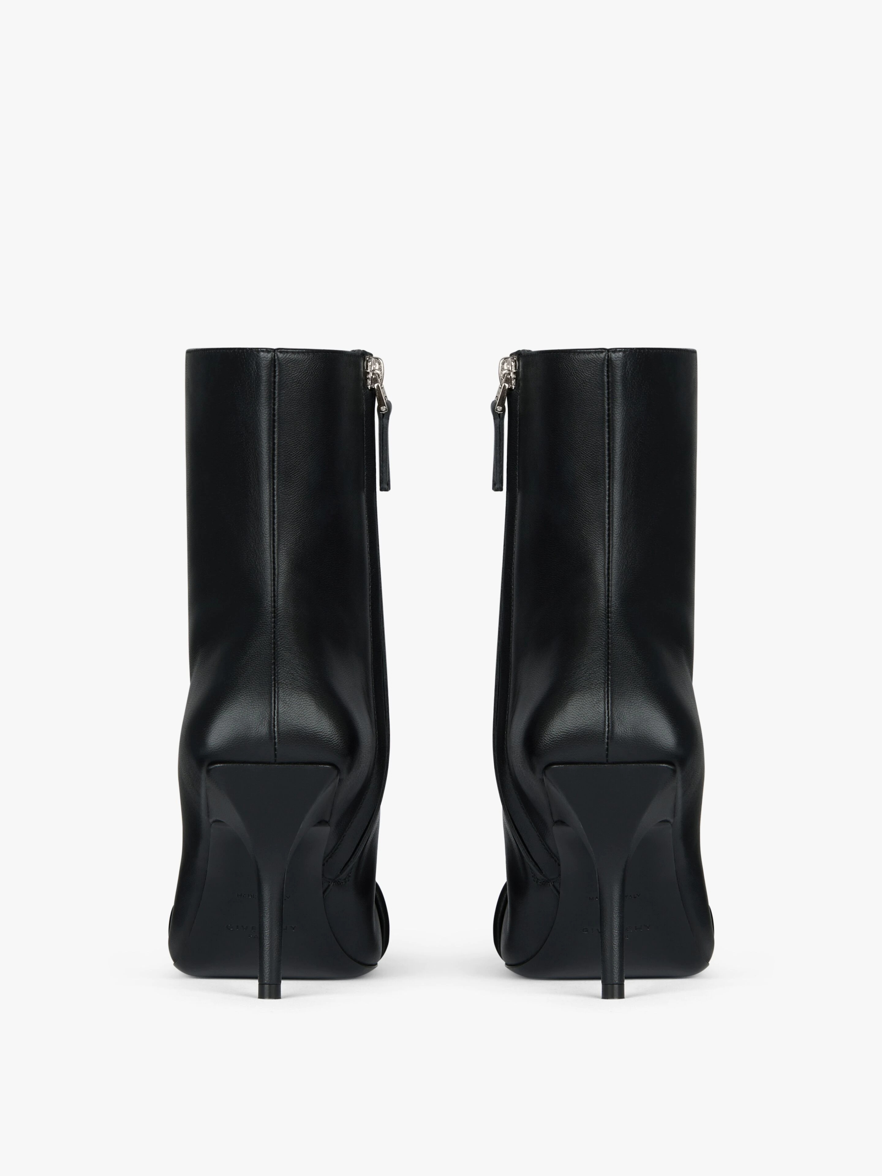 G WOVEN ANKLE BOOTS IN LEATHER - 5