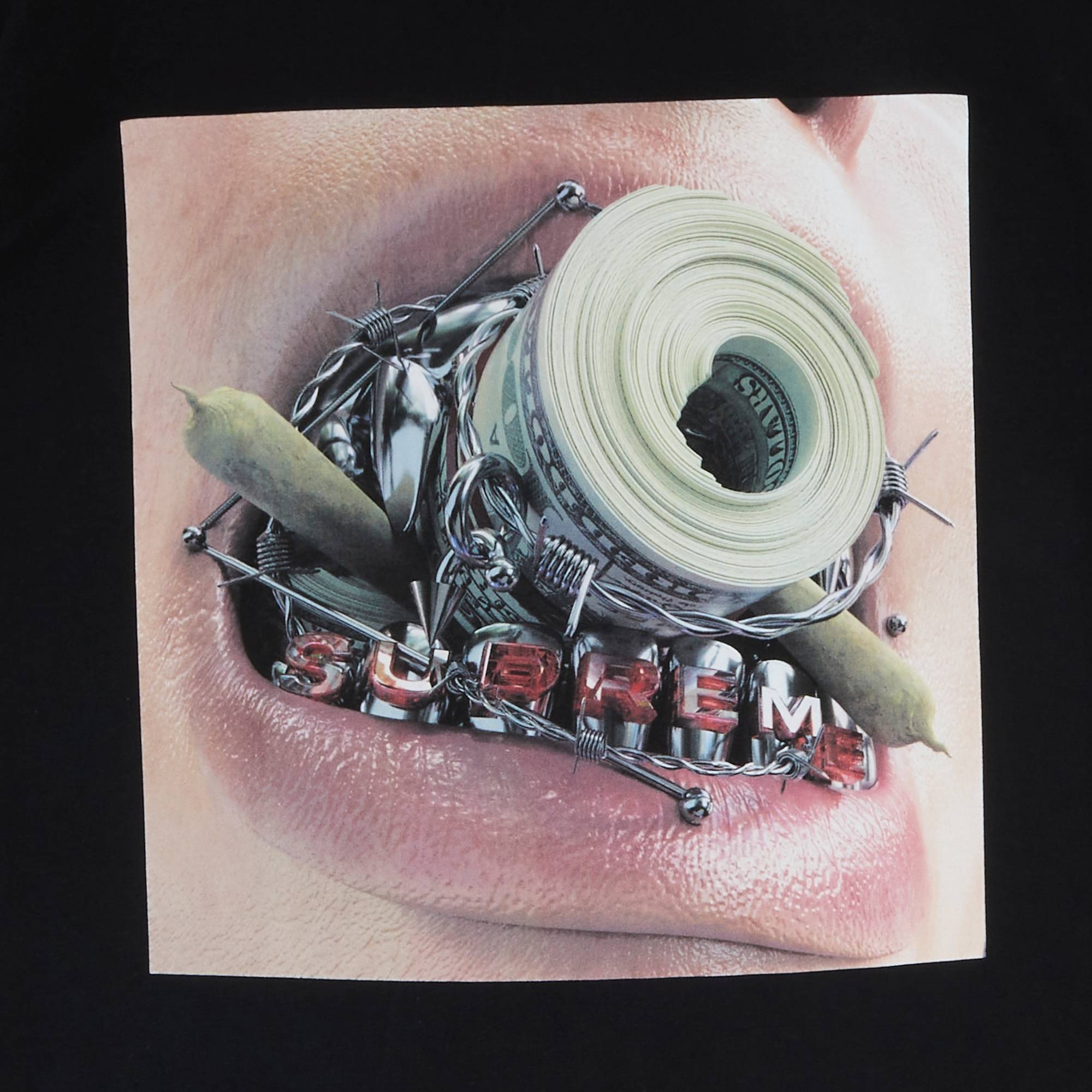 Supreme Braces Tee 'Black' - 3