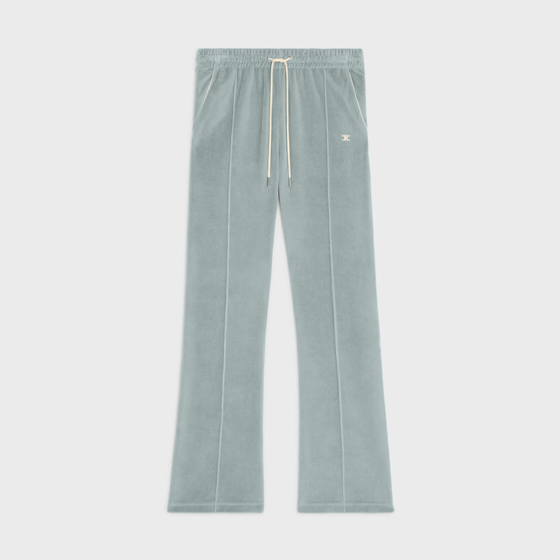 TRIOMPHE FLARED TRACK PANTS IN VELVET JERSEY 1