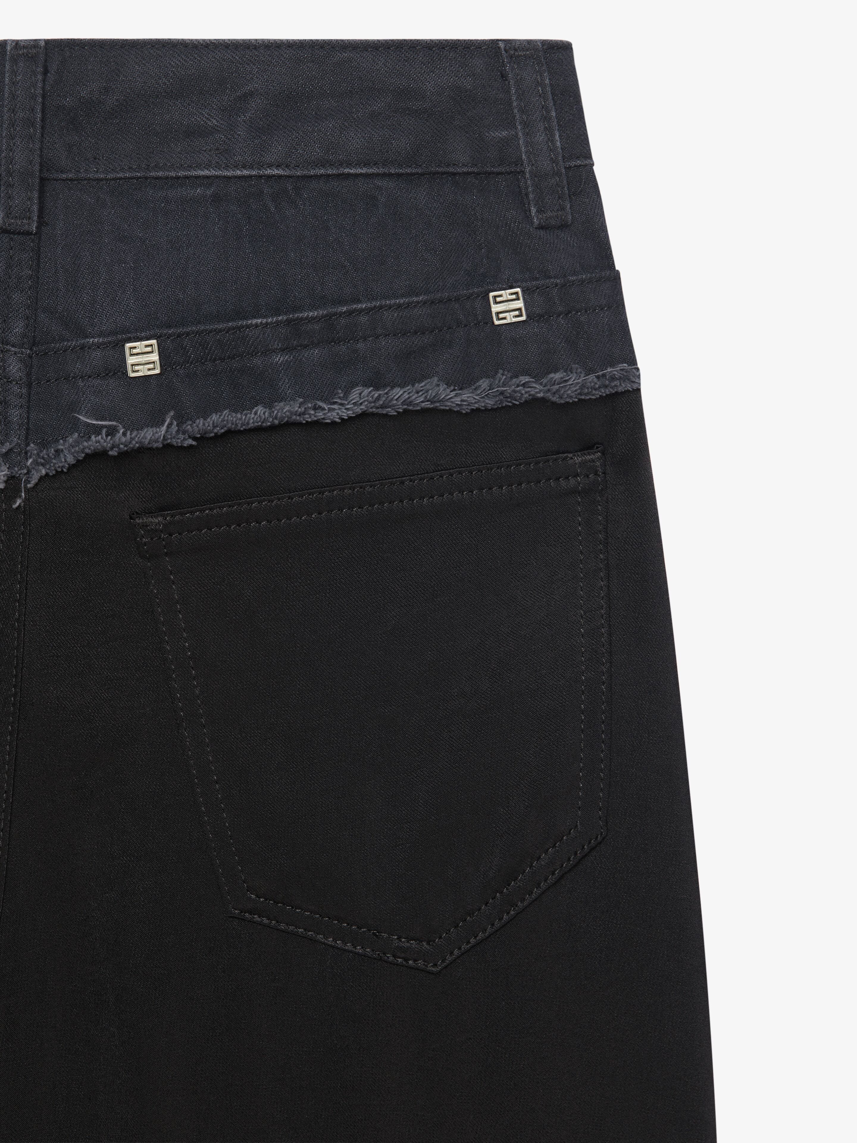 Givenchy OVERSIZED JEANS IN MIXED DENIM | REVERSIBLE