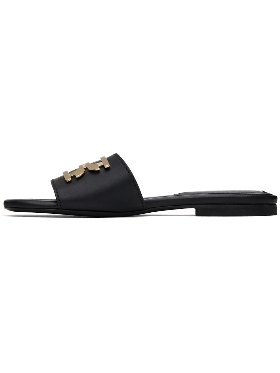 Black B Buckle Sandals - 3