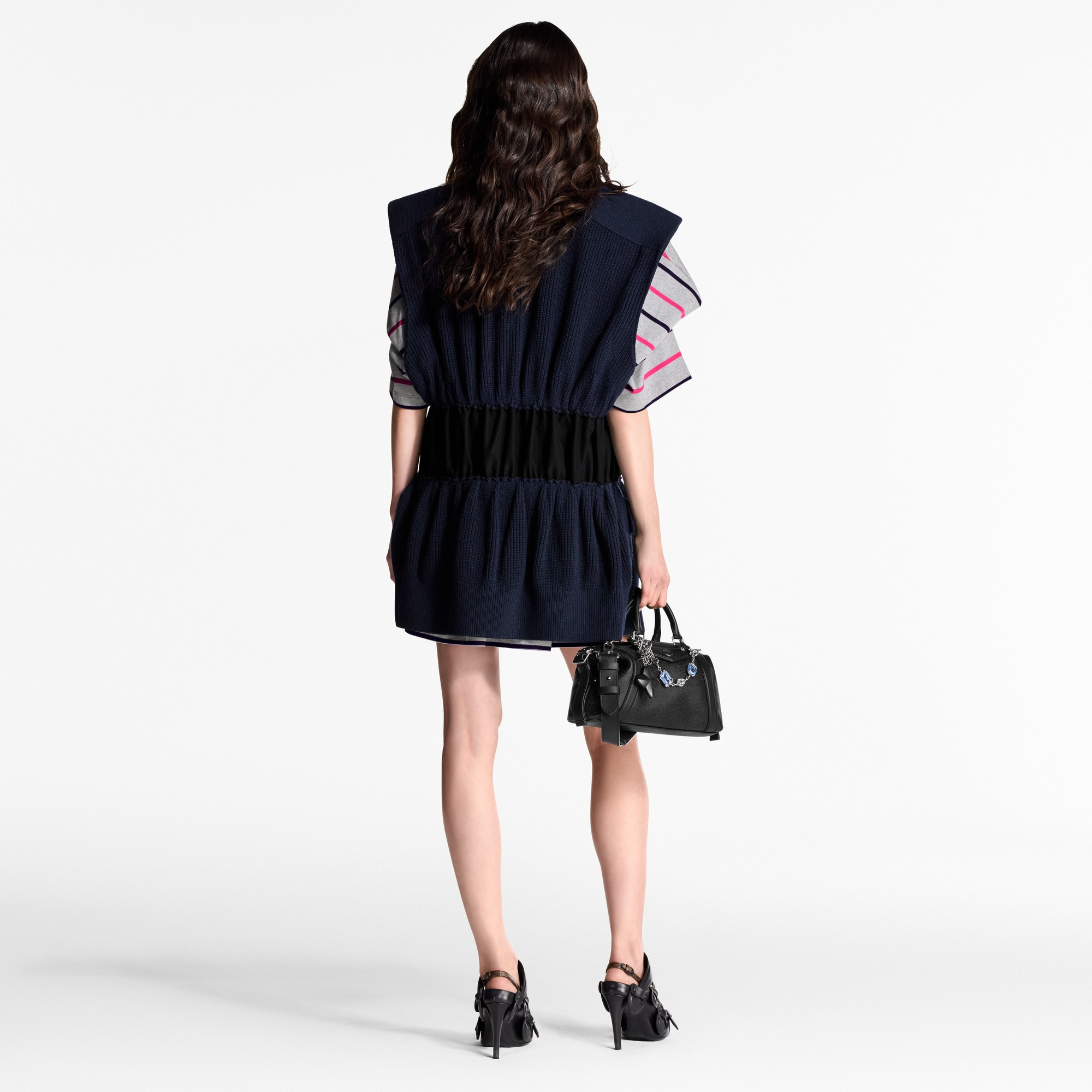 Jewel Button Sleeveless Cardigan - 3