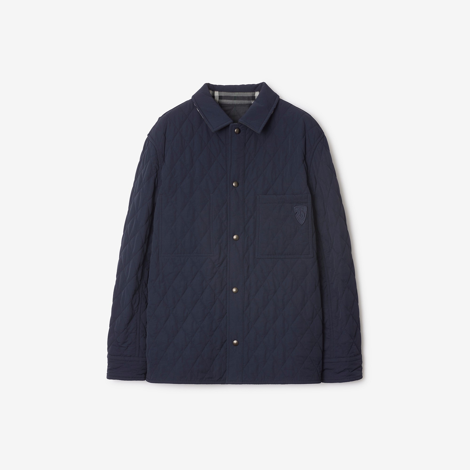 Reversible Quilted Nylon Overshirt - 1