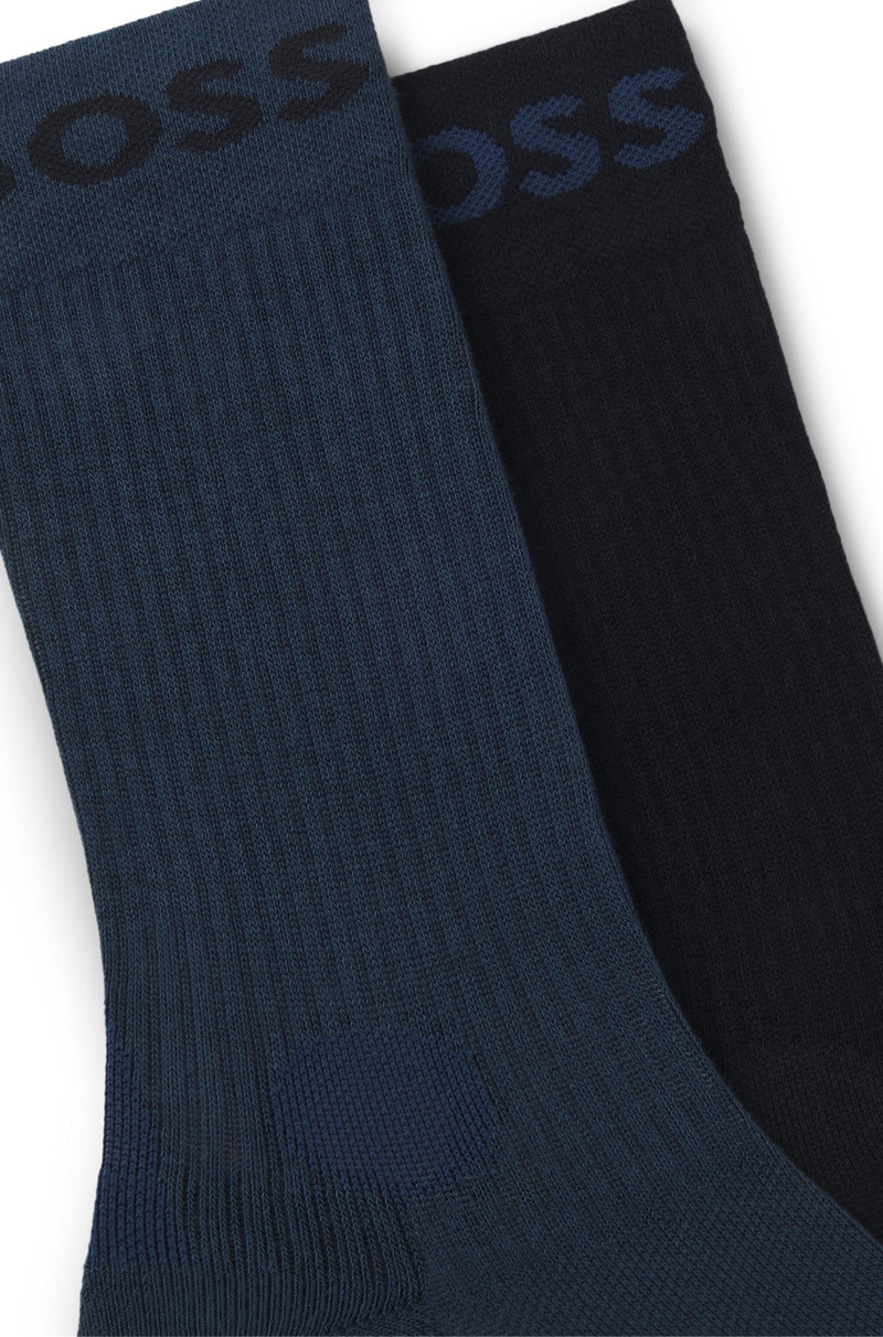 BOSS TWO-PACK OF QUARTER-LENGTH SOCKS IN STRETCH FABRIC outlook