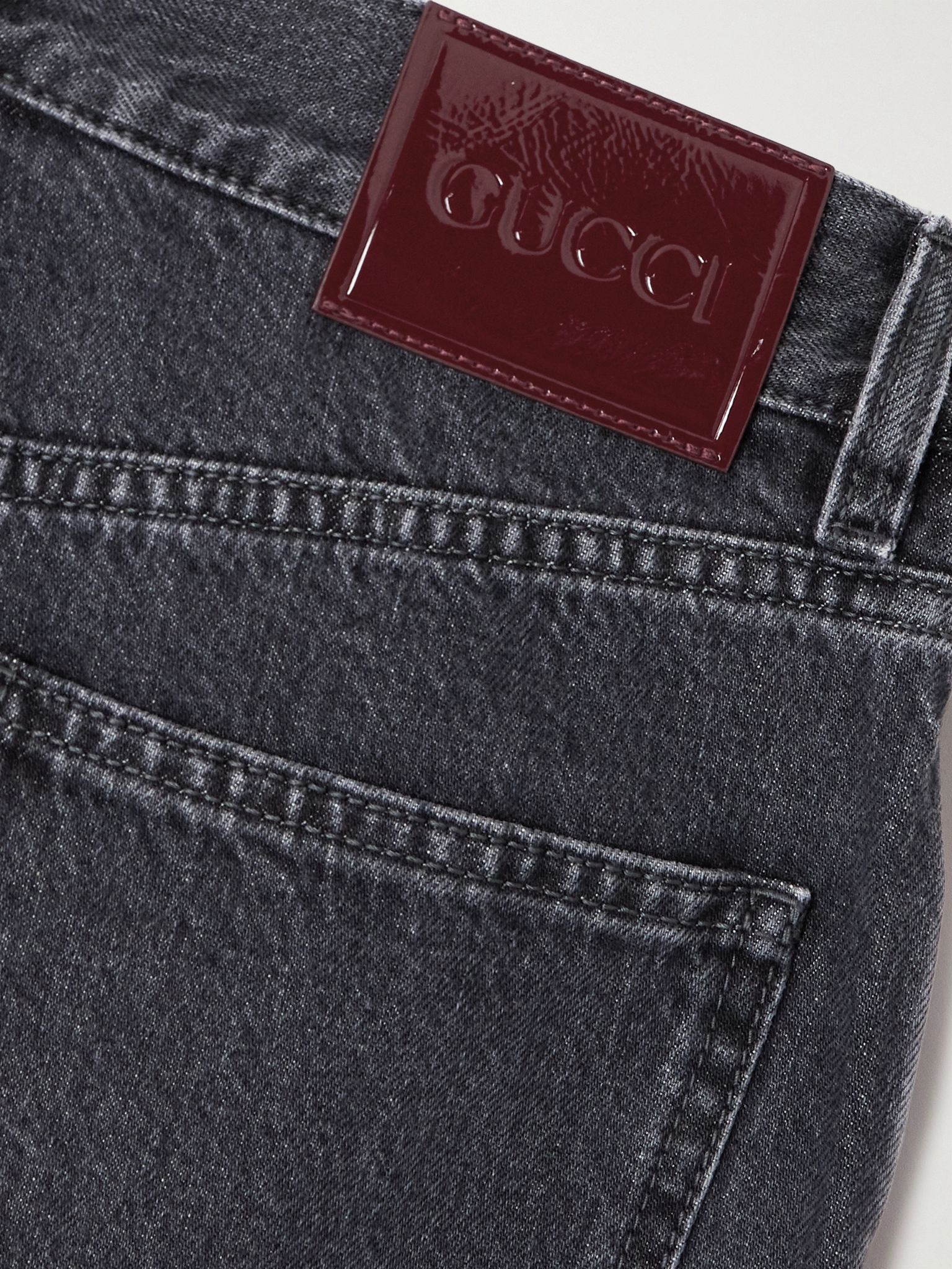 Low-rise wide-leg jeans Black - 6