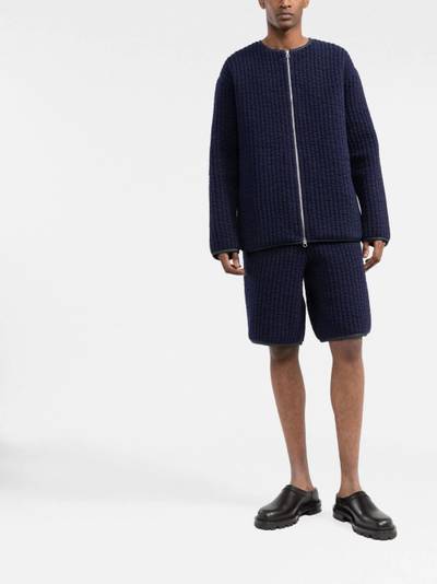 Jil Sander quilted knee-length shorts outlook