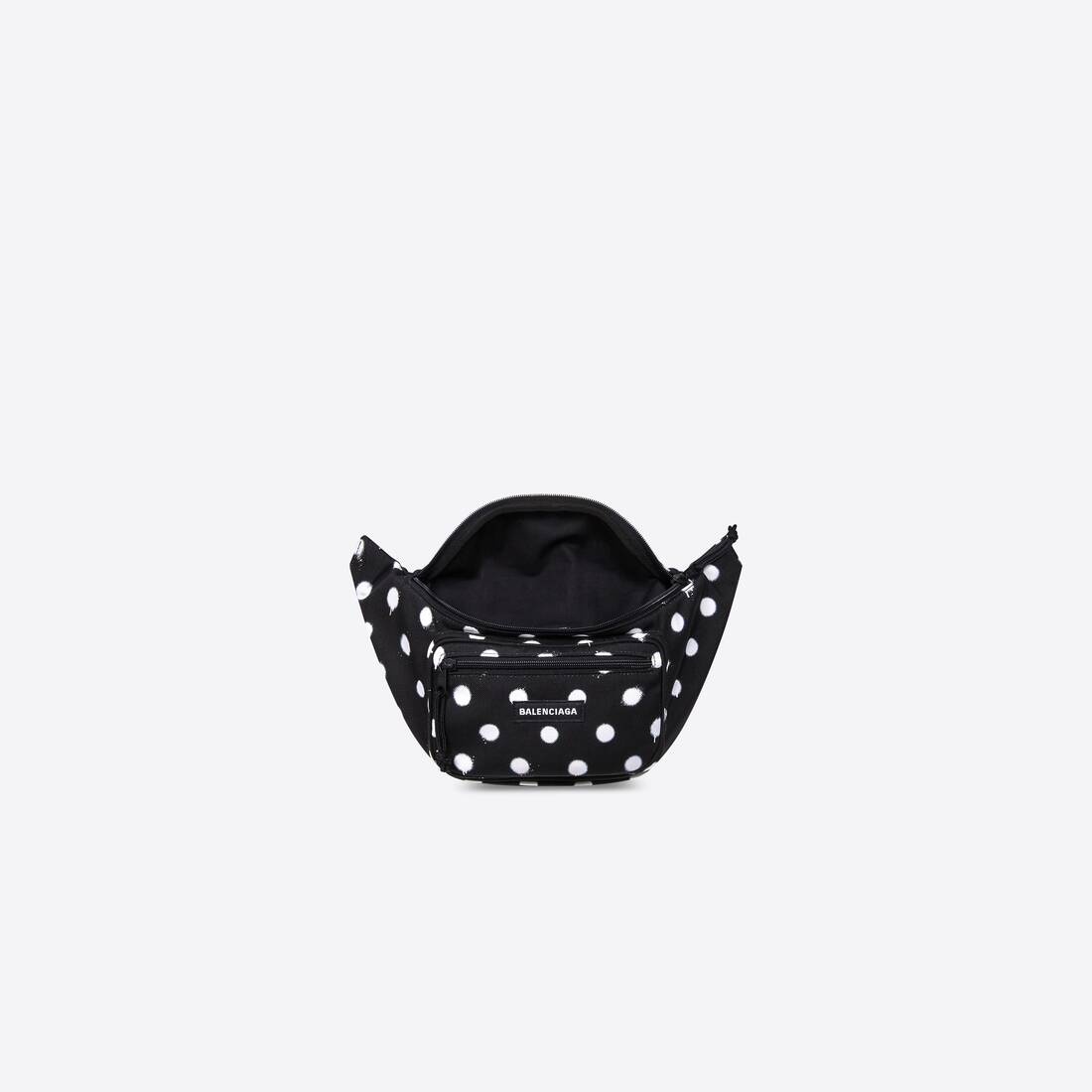 Women's Explorer Beltpack In Spray Dots Printed Recycled Nylon  in Black - 4