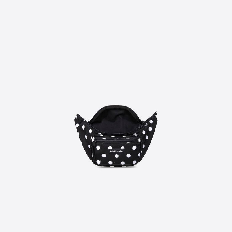Women's Explorer Beltpack In Spray Dots Printed Recycled Nylon  in Black 5