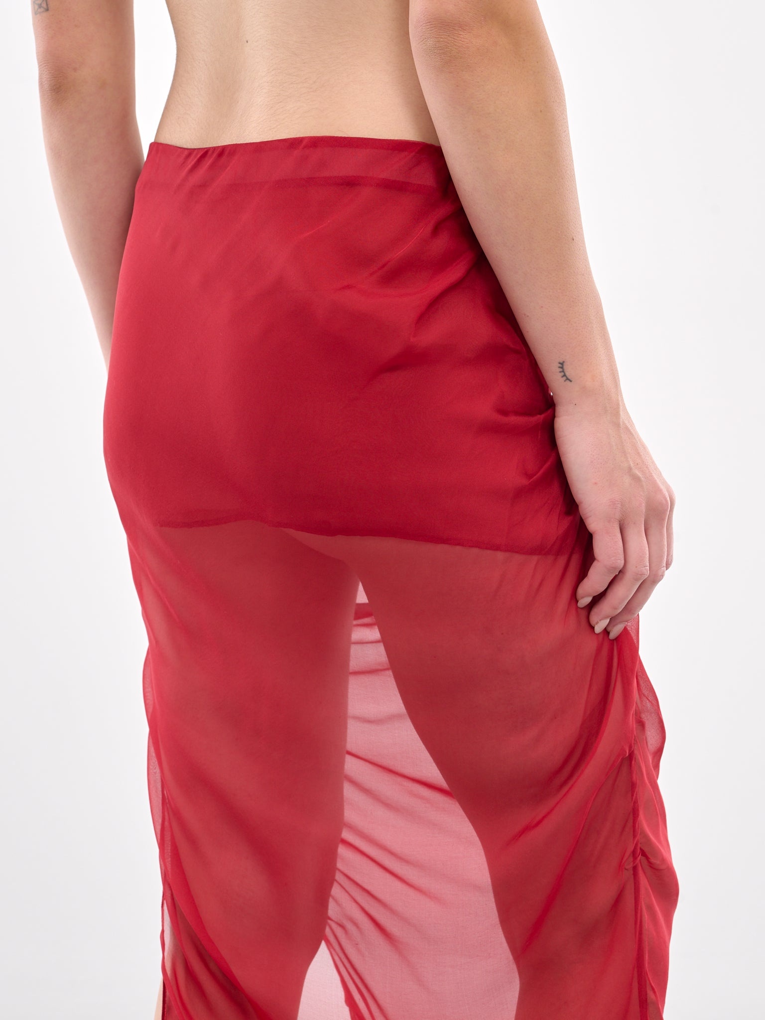 High Slit Midi Skirt - 5