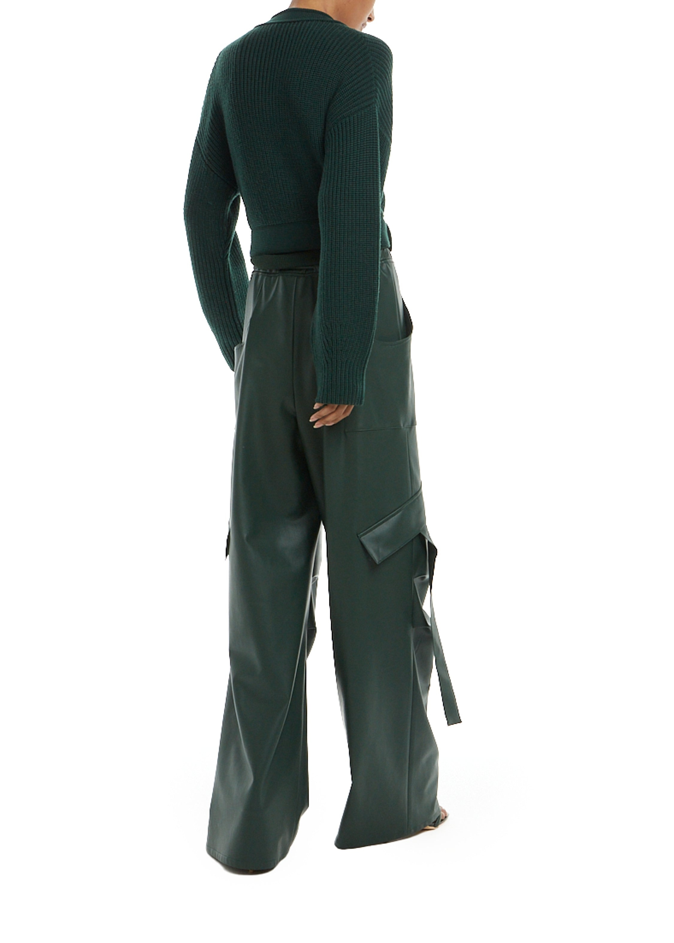 Wool Belted Cardigan - 2
