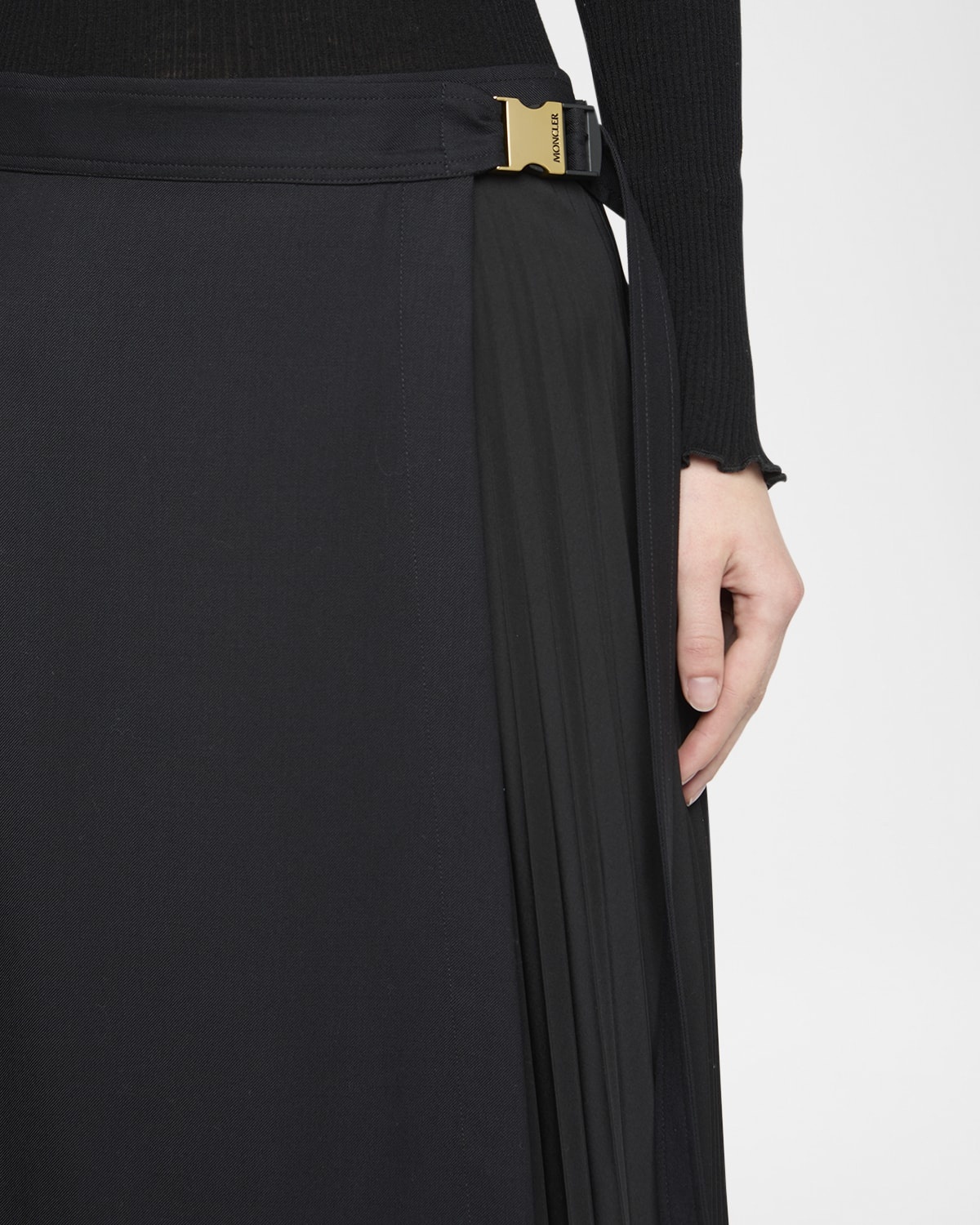Pleated Midi Wrap Skirt - 5