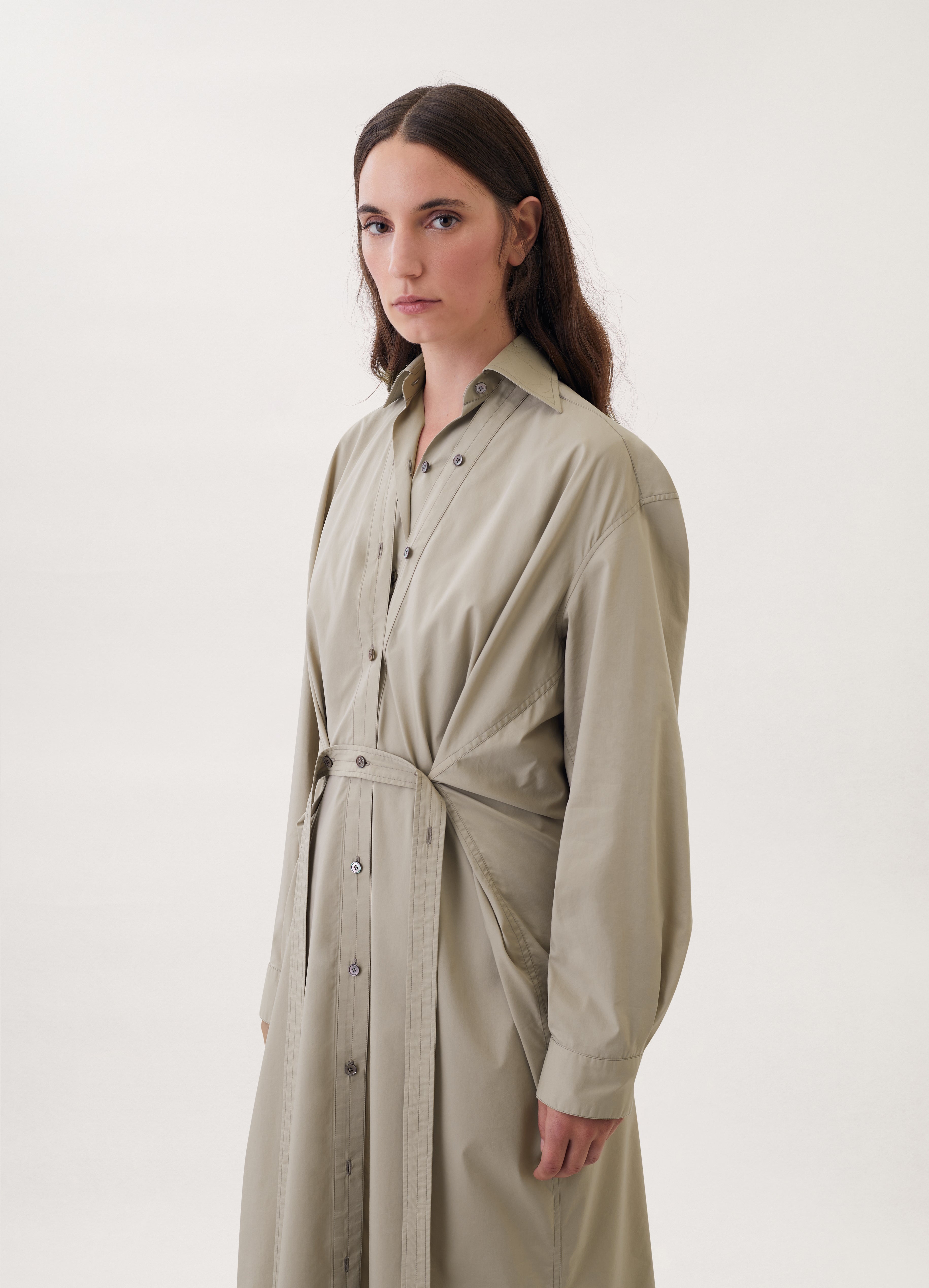 TILTED SHIRT DRESS - 5
