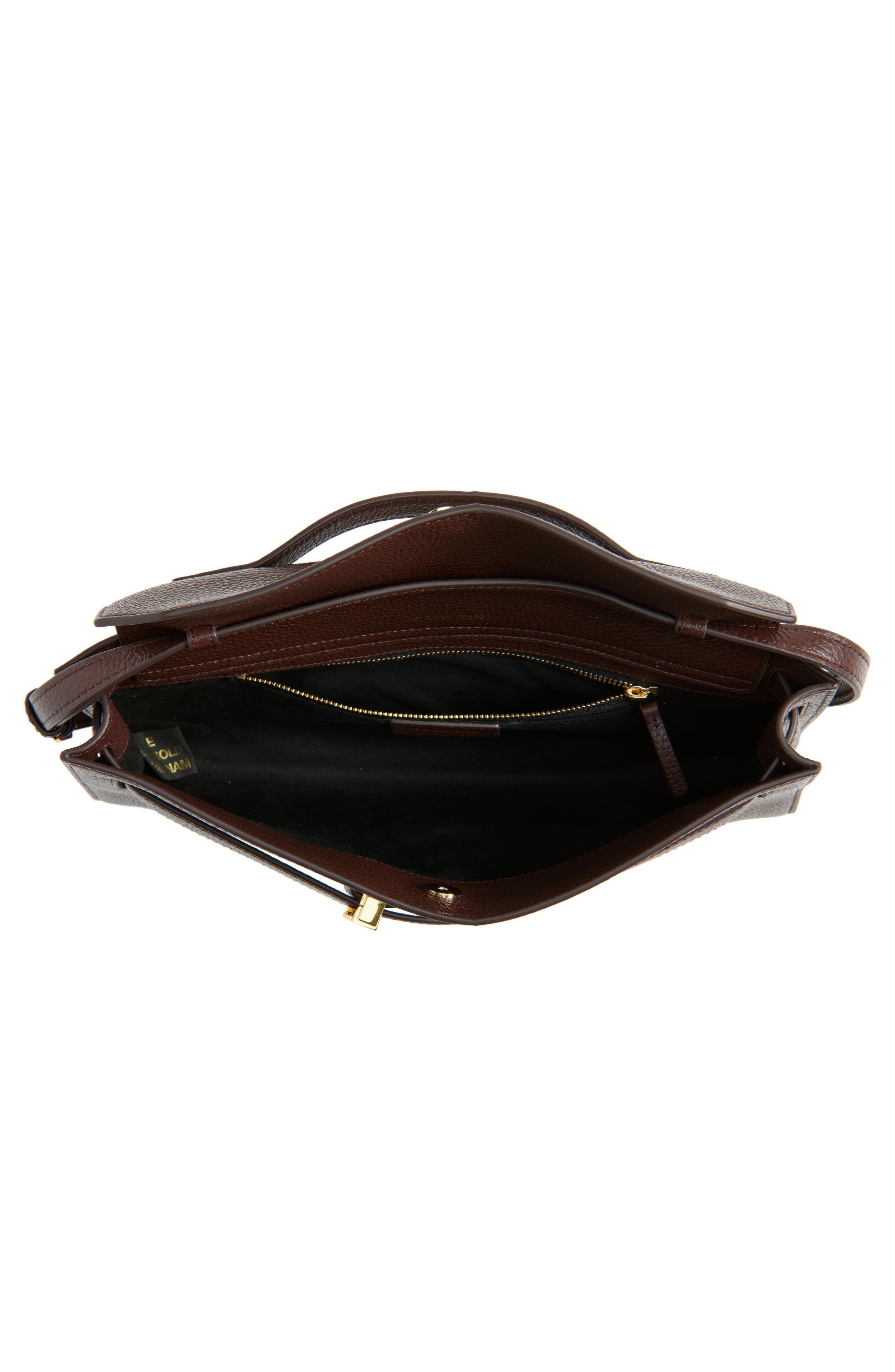 Veronica Beard Dash Leather Clutch in Dark Raisin at Nordstrom - 4