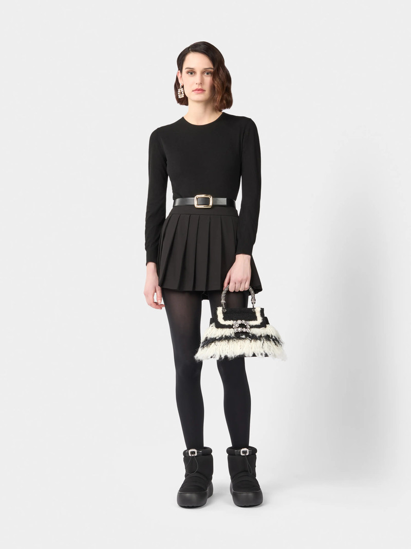 Roger Vivier Jewel Efflorescence Mini Bag in wool outlook