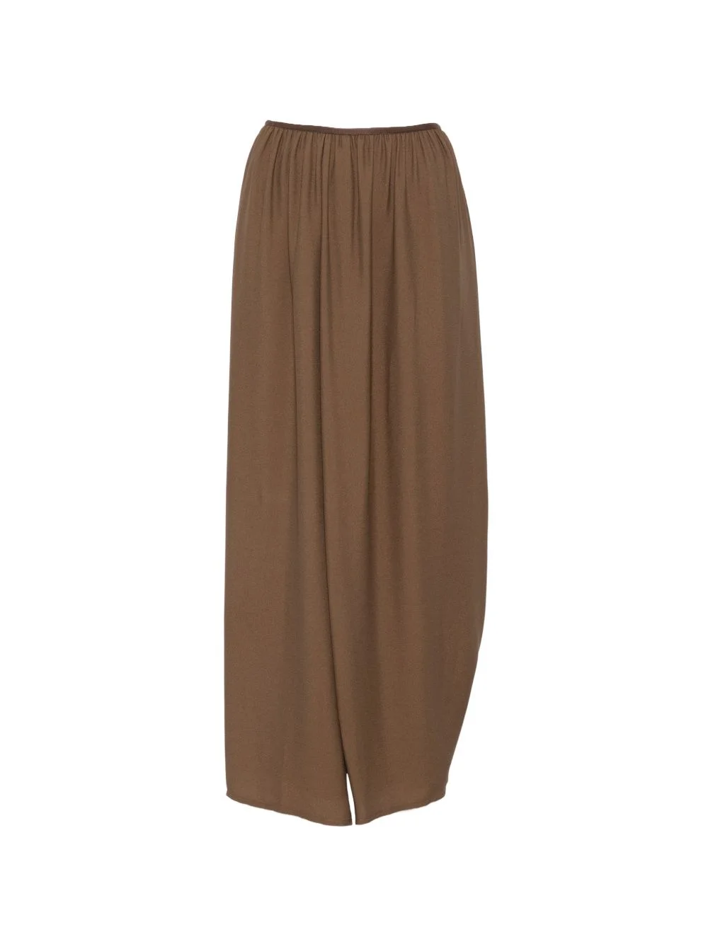 front-slit draped skirt - 1