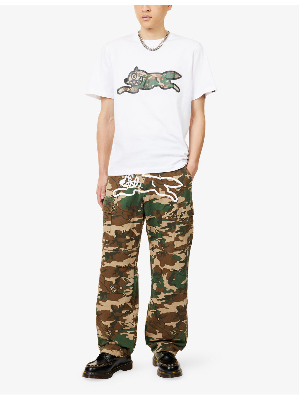 Woodland Running Dog Cotton-Jersey T-Shirt - 2