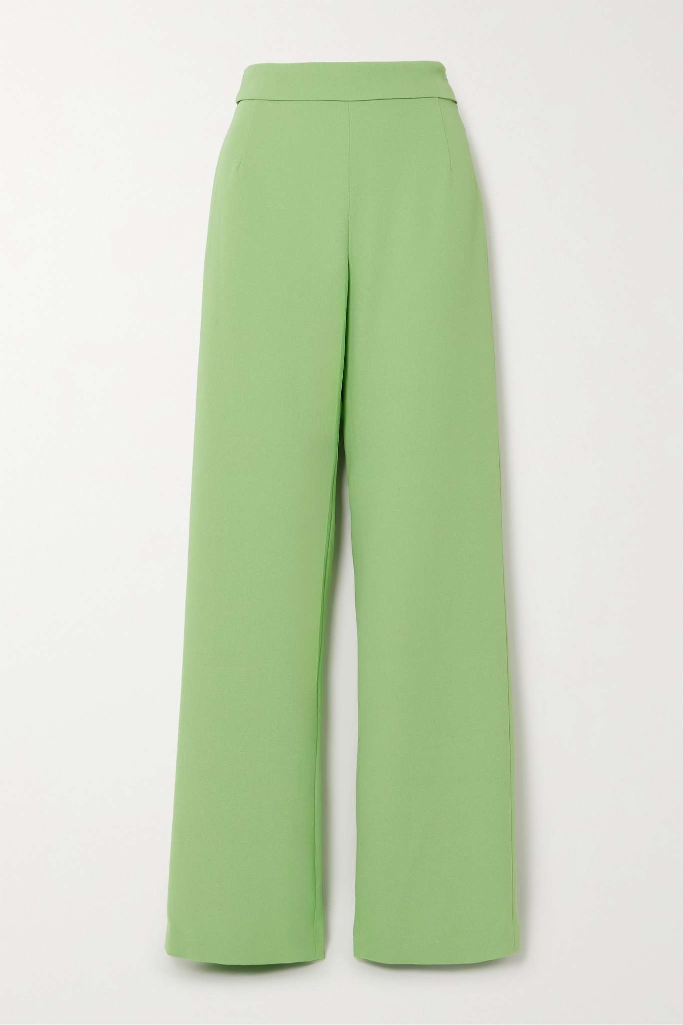 Crepe straight-leg pants - 1