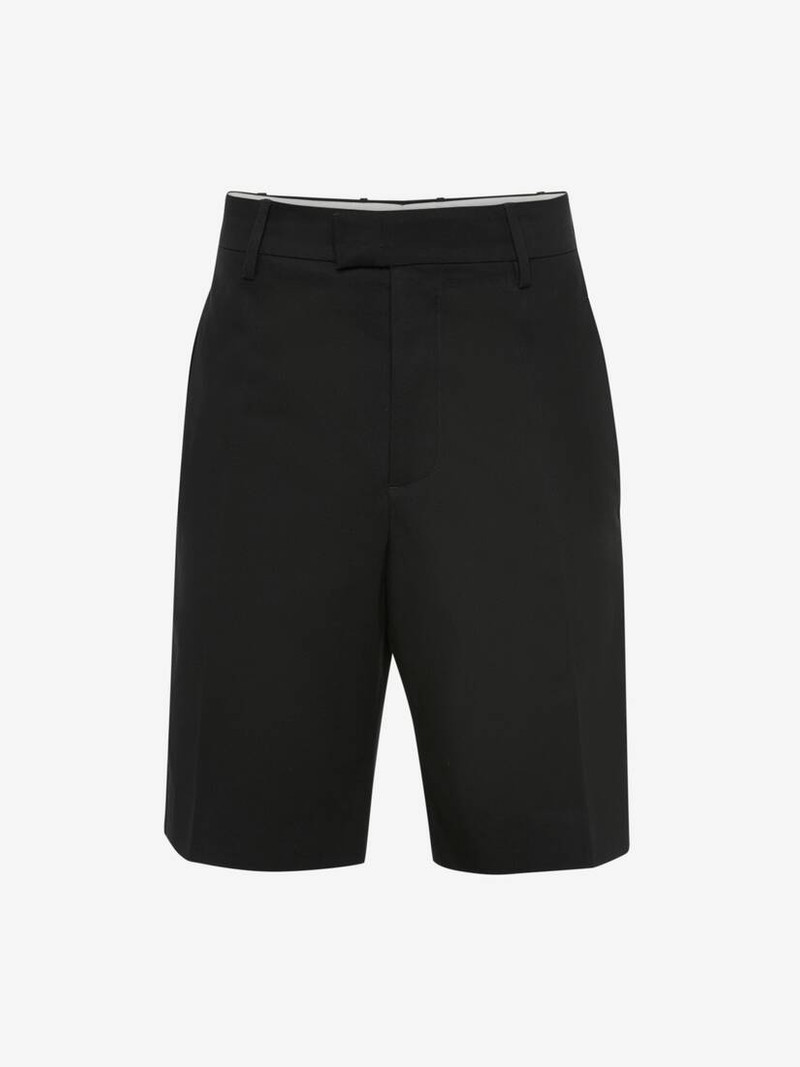 Men's Cotton 반바지 에 검정 - 1