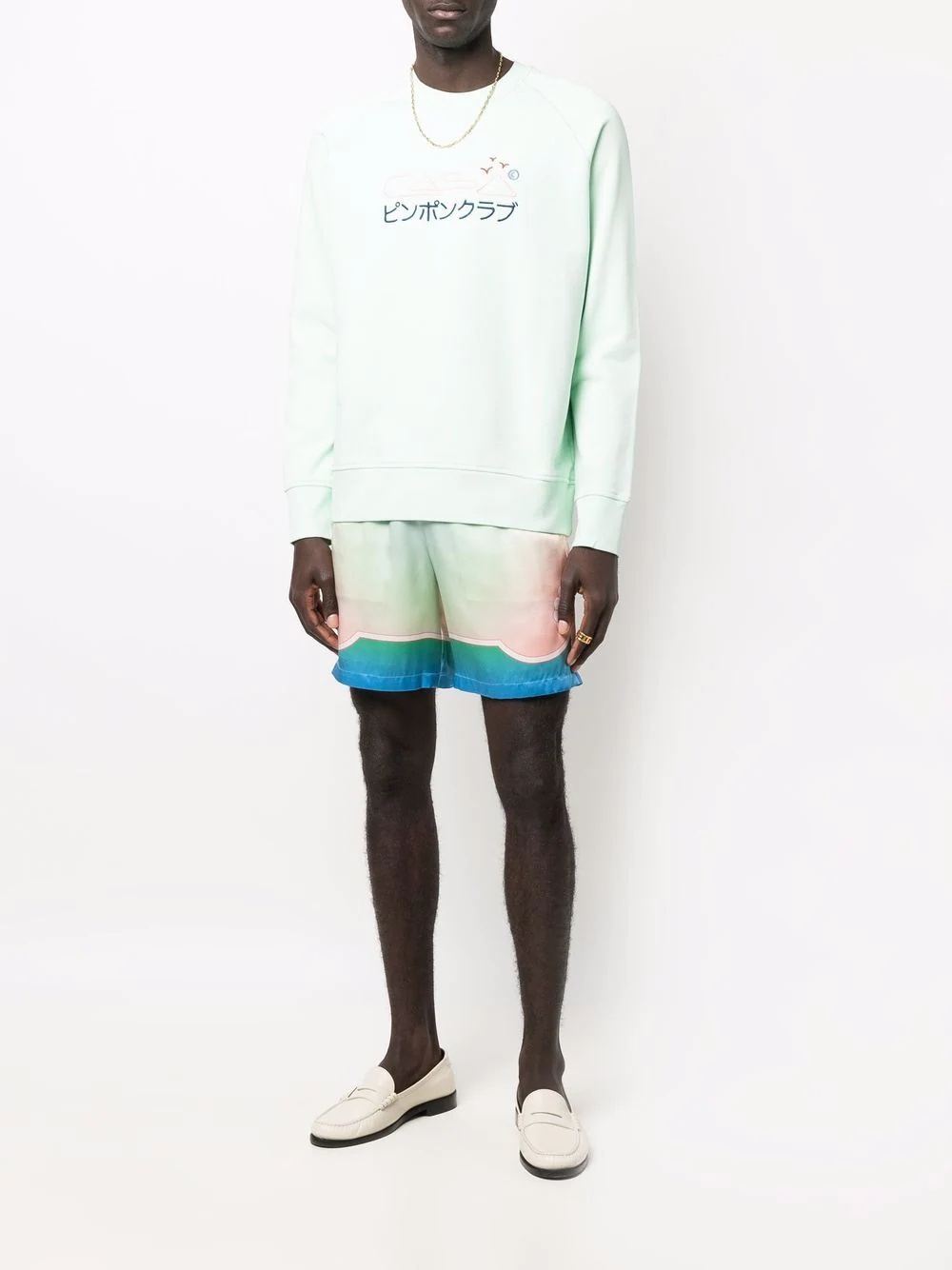 embroidered-logo sweatshirt - 2